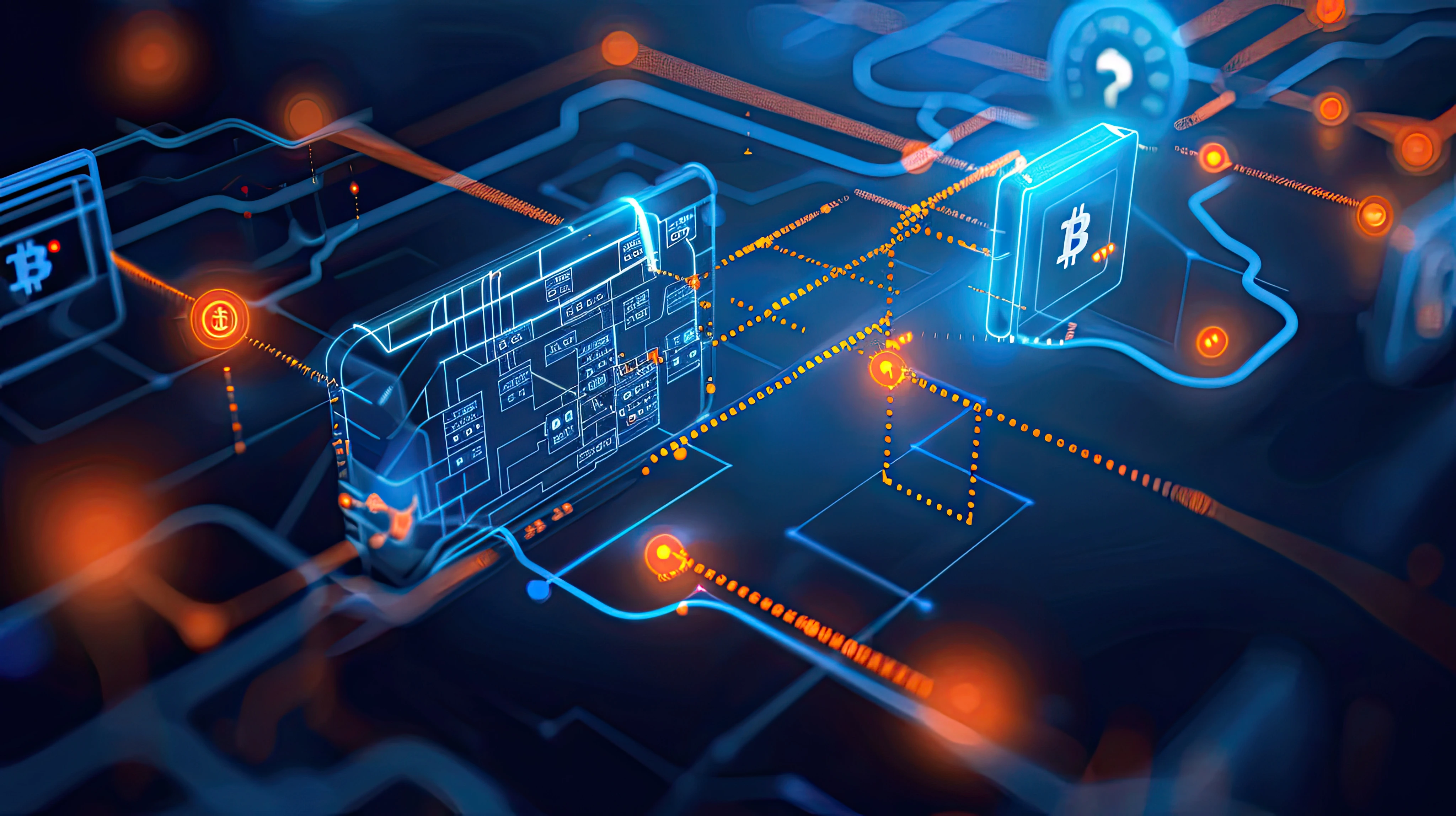 Blockchain Network Illustration